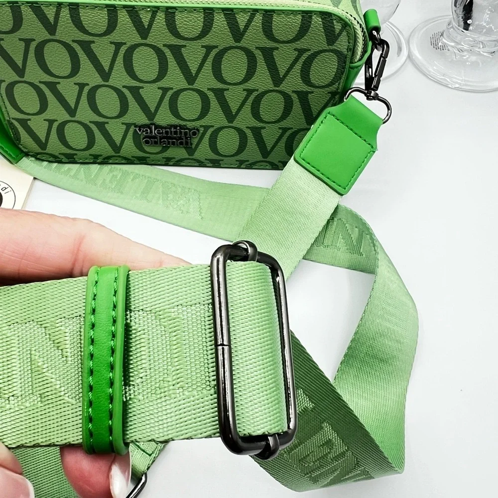 Valentino Orlandi Vivid Green Crossbody Bag